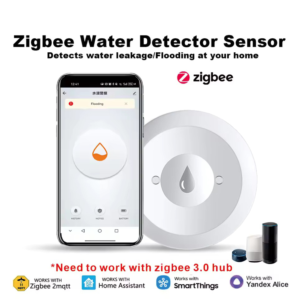 Współpracuje z czujnikiem wody – Water Alarm Sensor recenzja i cena