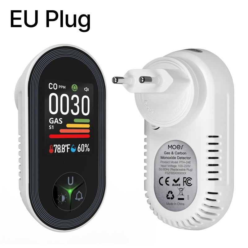 Czujnik wycieku gazu gazowego, – Co Detector Plug recenzja i cena